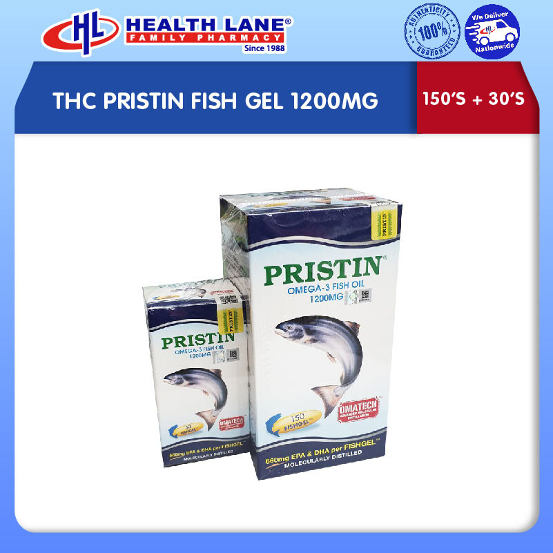 THC PRISTIN FISH GEL 1200MG 150'S+30'S